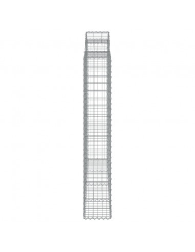 Cesti Gabbioni ad Arco 6 pz 200x50x180/200 cm Ferro Zincato