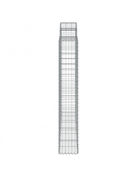 Cesti Gabbioni ad Arco 6 pz 200x50x180/200 cm Ferro Zincato