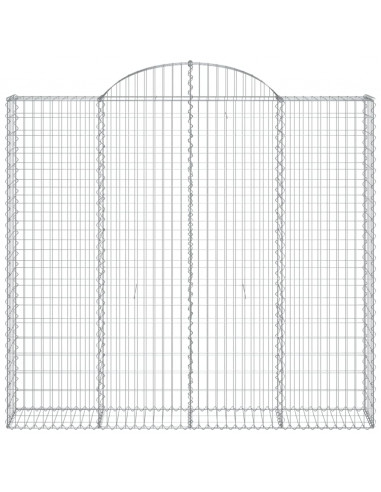 Cesti Gabbioni ad Arco 9 pz 200x50x180/200 cm Ferro Zincato