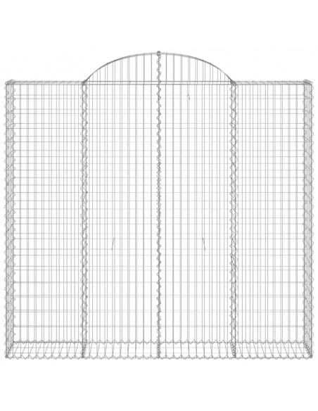 Cesti Gabbioni ad Arco 7 pz 200x50x180/200 cm Ferro Zincato