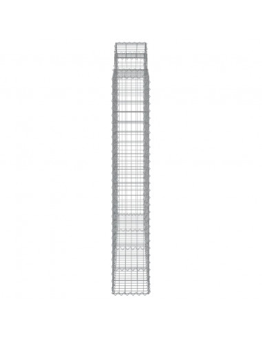 Cesti Gabbioni ad Arco 7 pz 200x50x180/200 cm Ferro Zincato