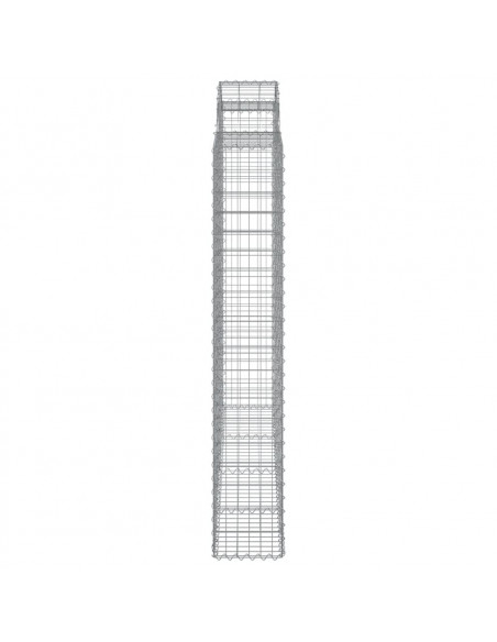 Cesti Gabbioni ad Arco 7 pz 200x50x180/200 cm Ferro Zincato