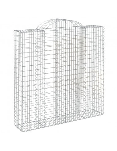 Cesti Gabbioni ad Arco 7 pz 200x50x200/220 cm Ferro Zincato