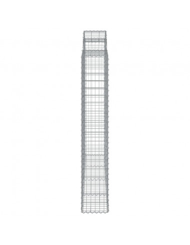 Cesti Gabbioni ad Arco 8 pz 200x50x180/200 cm Ferro Zincato