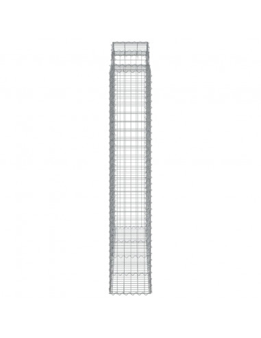 Cesti Gabbioni ad Arco 3 pz 200x50x220/240 cm Ferro Zincato