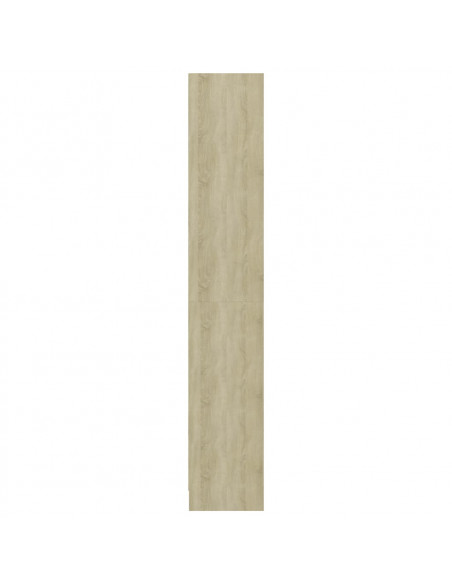 Libreria 4 Ripiani Rovere Sonoma 40x24x142 cm Legno Multistrato