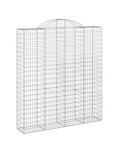 Cesti Gabbioni ad Arco 7 pz 200x50x220/240 cm Ferro Zincato