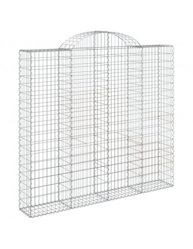 Cesti Gabbioni ad Arco 4 pz 200x50x180/200 cm Ferro Zincato