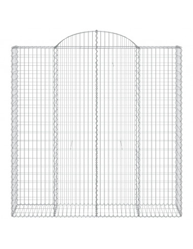 Cesti Gabbioni ad Arco 8 pz 200x50x200/220 cm Ferro Zincato