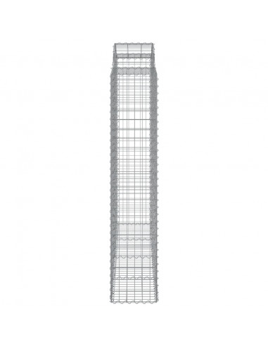 Cesti Gabbioni ad Arco 8 pz 200x50x200/220 cm Ferro Zincato