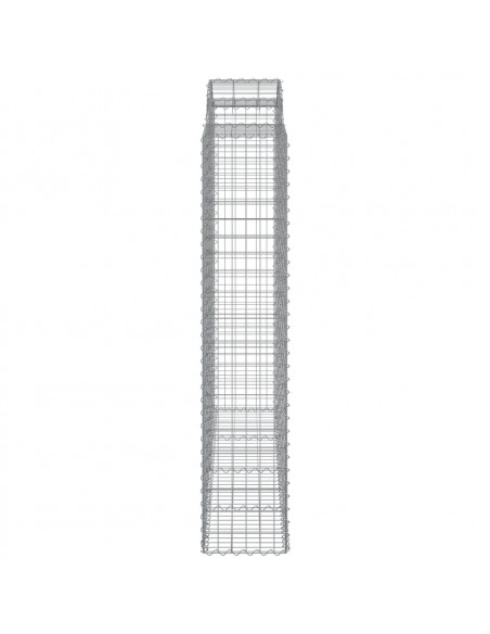 Cesti Gabbioni ad Arco 8 pz 200x50x200/220 cm Ferro Zincato