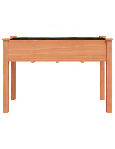 Fioriera con Fodera Marrone 118x59x76cm Legno Massello di Abete