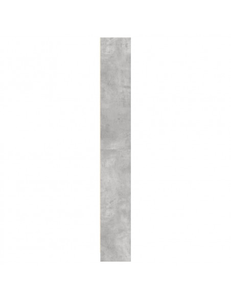 Libreria Grigio Cemento 80x24x176 cm in Legno Multistrato