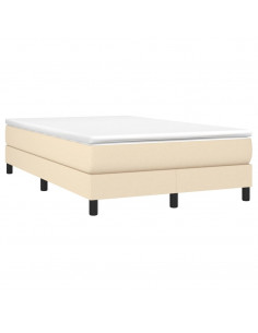 Giroletto a Molle con Materasso Crema 120x190 cm in Tessuto 2