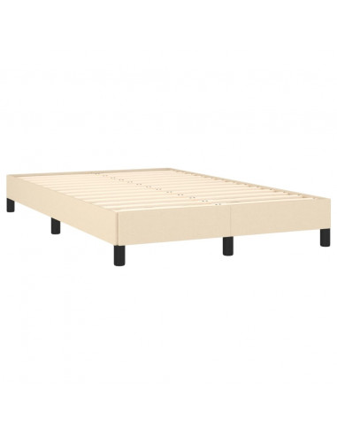 Giroletto a Molle con Materasso Crema 120x190 cm in Tessuto