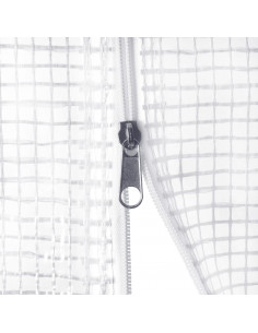 Serra con Telaio in Acciaio Bianco 8 m² 4x2x2 m