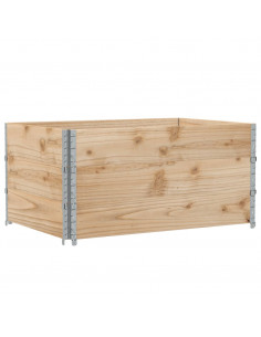 Paretali per Pallet 3 pz 120x80 cm in Legno Massello di Pino 2