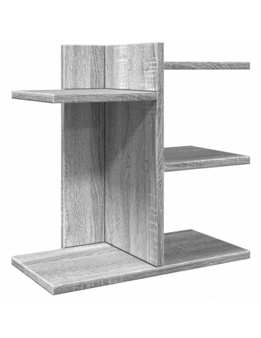 Organizer Scrivania Grigio Sonoma 42x21,5x42 cm Multistrato