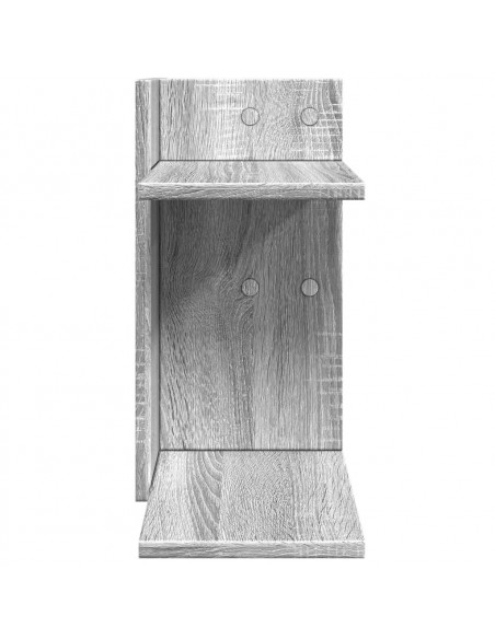 Organizer Scrivania Grigio Sonoma 42x21,5x42 cm Multistrato