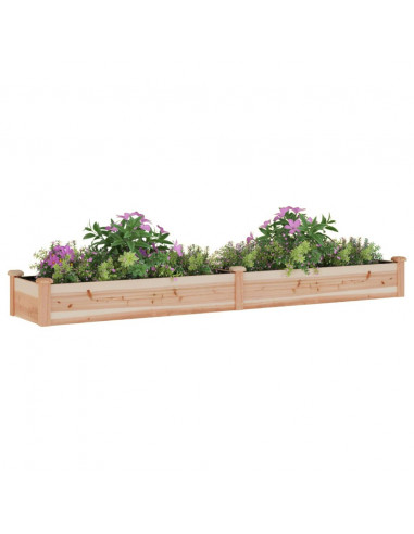 Fioriera Rialzata da Giardino Fodera 240x45x25cm Massello Abete