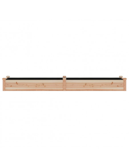 Fioriera Rialzata da Giardino Fodera 240x45x25cm Massello Abete
