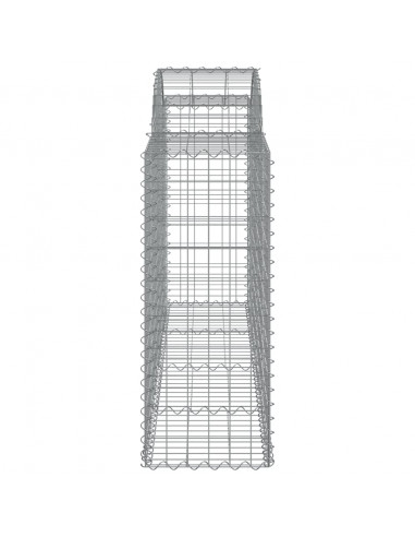 Cesti Gabbioni ad Arco 50 pz 200x50x100/120 cm Ferro Zincato