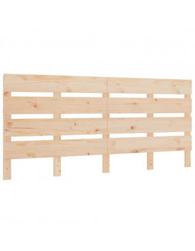 Testiera per Letto 140x3x80 cm in Legno Massello di Pino
