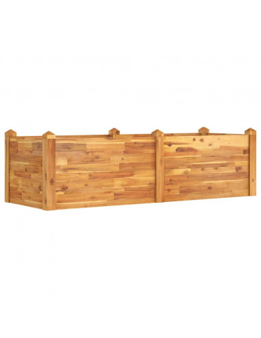 Fioriera Rialzata da Giardino 160x60x44cm Legno Massello Acacia