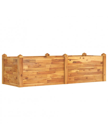 Fioriera Rialzata da Giardino 160x60x44cm Legno Massello Acacia