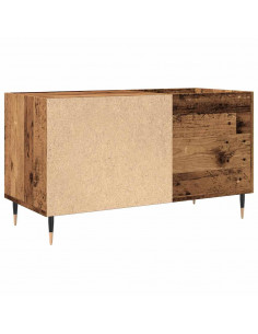 Mobile Porta Dischi Legno Antico 84,5x38x48cm Legno Multistrato