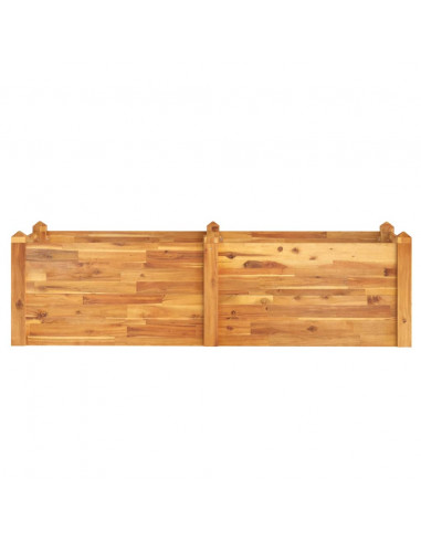 Fioriera Rialzata da Giardino 160x60x44cm Legno Massello Acacia