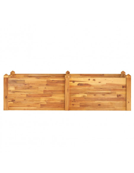 Fioriera Rialzata da Giardino 160x60x44cm Legno Massello Acacia