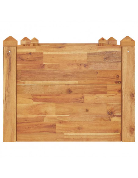 Fioriera Rialzata da Giardino 160x60x44cm Legno Massello Acacia