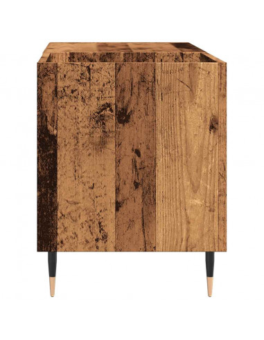 Mobile Porta Dischi Legno Antico 84,5x38x48cm Legno Multistrato
