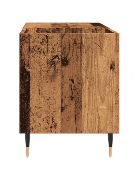 Mobile Porta Dischi Legno Antico 84,5x38x48cm Legno Multistrato