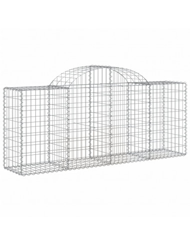 Cesti Gabbioni ad Arco 50 pz 200x50x80/100 cm Ferro Zincato
