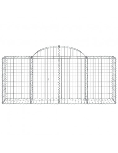 Cesti Gabbioni ad Arco 50 pz 200x50x80/100 cm Ferro Zincato