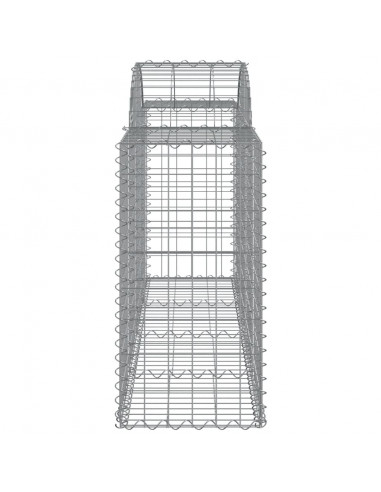 Cesti Gabbioni ad Arco 50 pz 200x50x80/100 cm Ferro Zincato