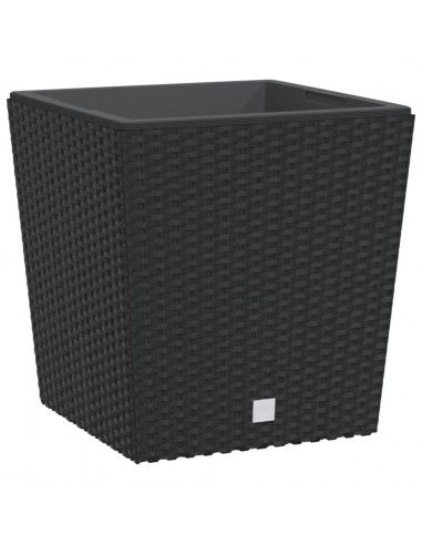 Fioriera con Interno Rimovibile Antracite 21 / 32 L PP Rattan