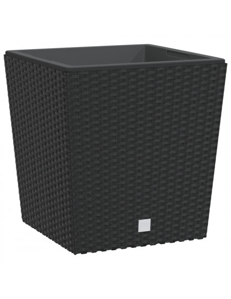 Fioriera con Interno Rimovibile Antracite 21 / 32 L PP Rattan