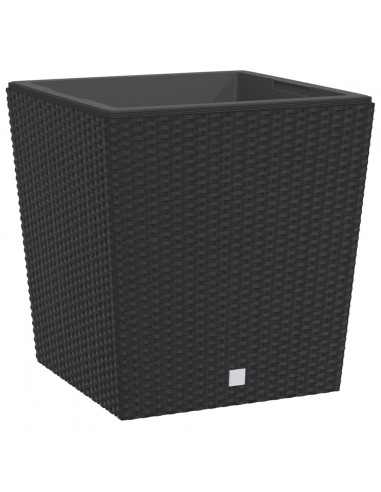 Fioriera con Interno Rimovibile Antracite 37 / 64 L PP Rattan