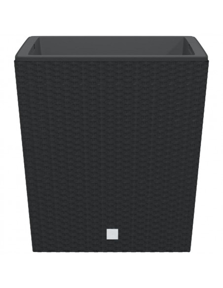 Fioriera con Interno Rimovibile Antracite 37 / 64 L PP Rattan