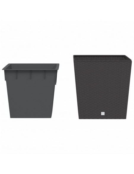 Fioriera con Interno Rimovibile Marrone 37 / 64 L PP Rattan