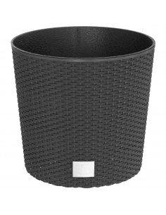 Fioriera con Interno Rimovibile Antracite 15 / 15,3 L PP Rattan 2