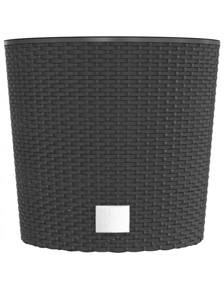 Fioriera con Interno Rimovibile Antracite 15 / 15,3 L PP Rattan