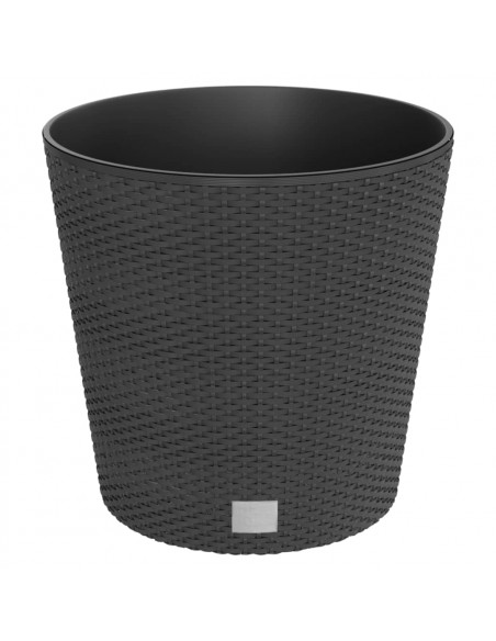 Fioriera con Interno Rimovibile Antracite 35 / 37,5 L PP Rattan