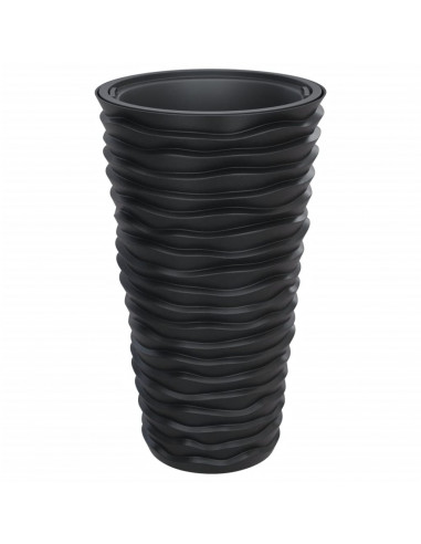 Fioriera con Interno Rimovibile Antracite 8/22 L PP Scanalato