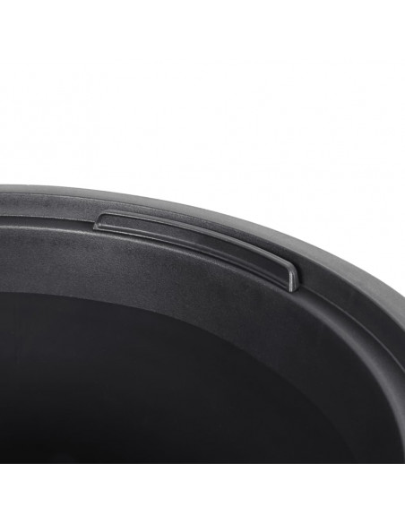 Fioriera con Interno Rimovibile Antracite 8/22 L PP Scanalato