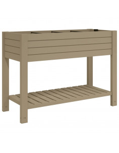 Fioriera da Giardino Marrone Chiaro 110x45x79 cm Polipropilene 2