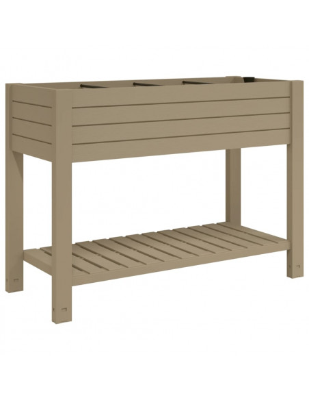 Fioriera da Giardino Marrone Chiaro 110x45x79 cm Polipropilene